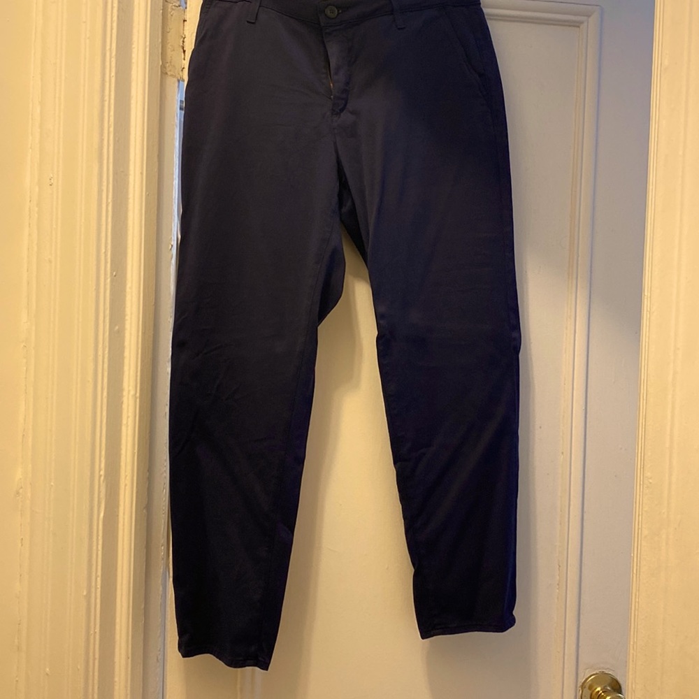 AG jeans size 30, The Caden, tailored trouser, ankle length, navy blue